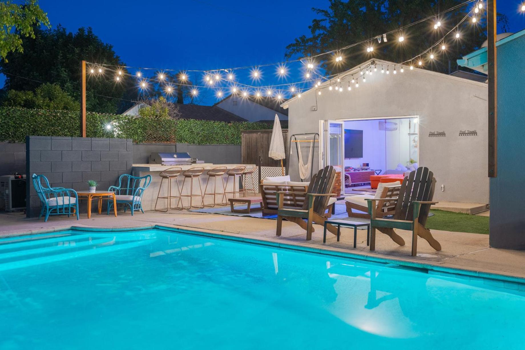 Angel&Rose Universal Hollywood Heated Pool House King Bed ロサンゼルス エクステリア 写真